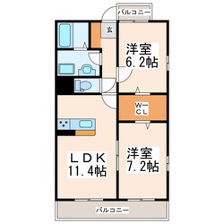 クロノス31田井島の物件間取画像